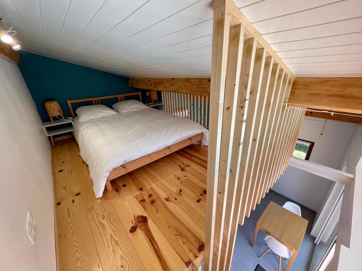 Annexe Des Pins - Studio Gite Avec Piscine & Climatisation Villeneuve-lès-Béziers Exteriör bild